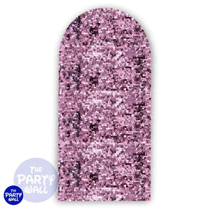 Lentejuela - Funda para mampara de punta redonda o rectangular Mampara de punta redonda