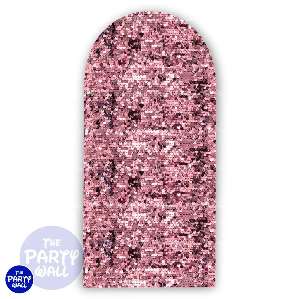 Lentejuela - Funda para mampara de punta redonda o rectangular Mampara de punta redonda