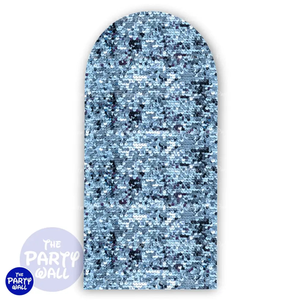 Lentejuela - Funda para mampara de punta redonda o rectangular Mampara de punta redonda