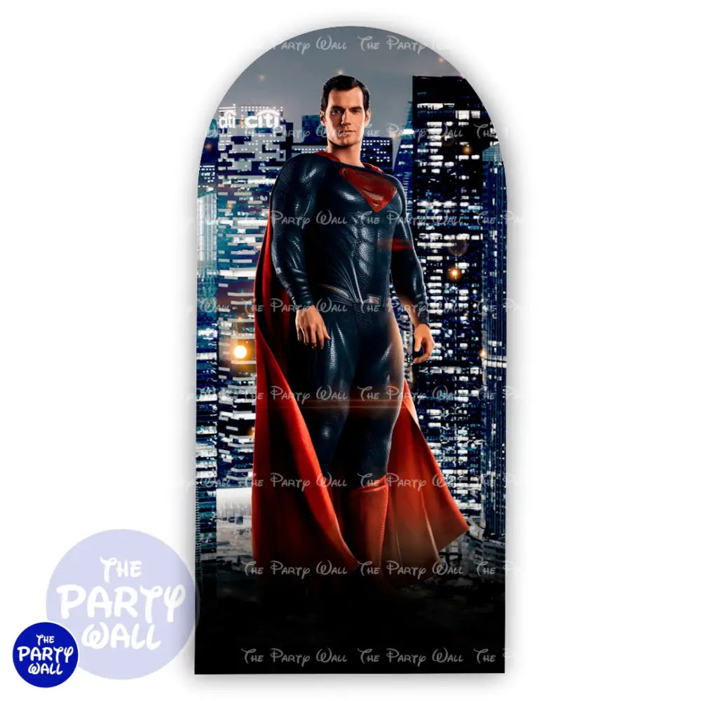 Liga de la Justicia - Funda para mampara de punta redonda o rectangular Mampara de punta redonda