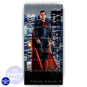 Liga de la Justicia - Funda para mampara de punta redonda o rectangular Mampara de punta redonda