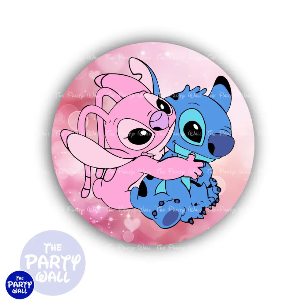 Lilo y Stitch - Funda para mampara circular Circular