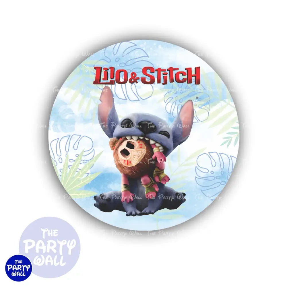 Lilo y Stitch - Funda para mampara circular Circular