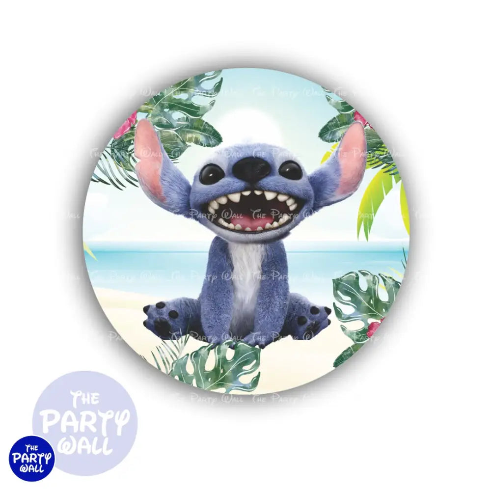 Lilo y Stitch - Funda para mampara circular Circular