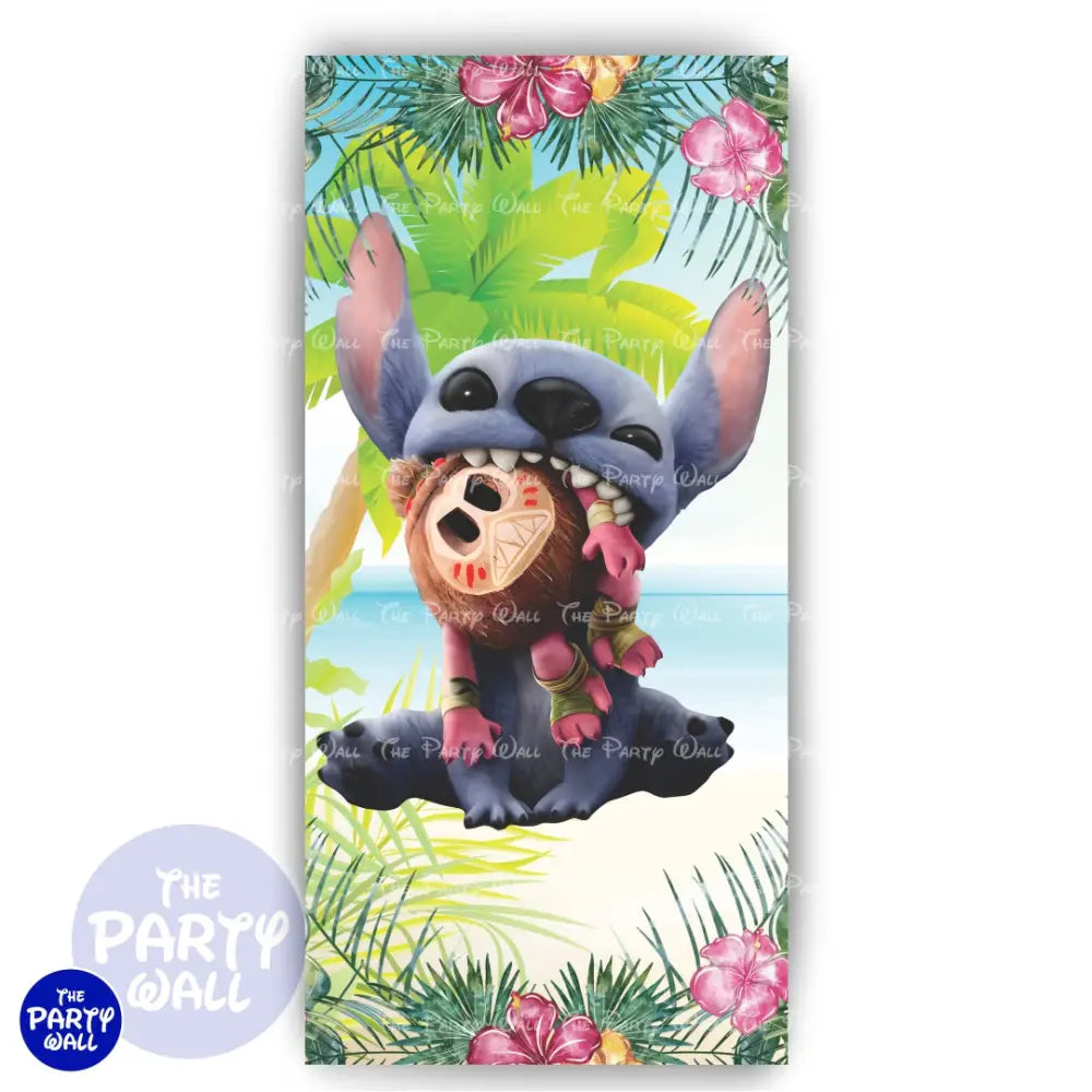Lilo y Stitch - Funda para mampara de punta redonda o rectangular Mampara de punta redonda