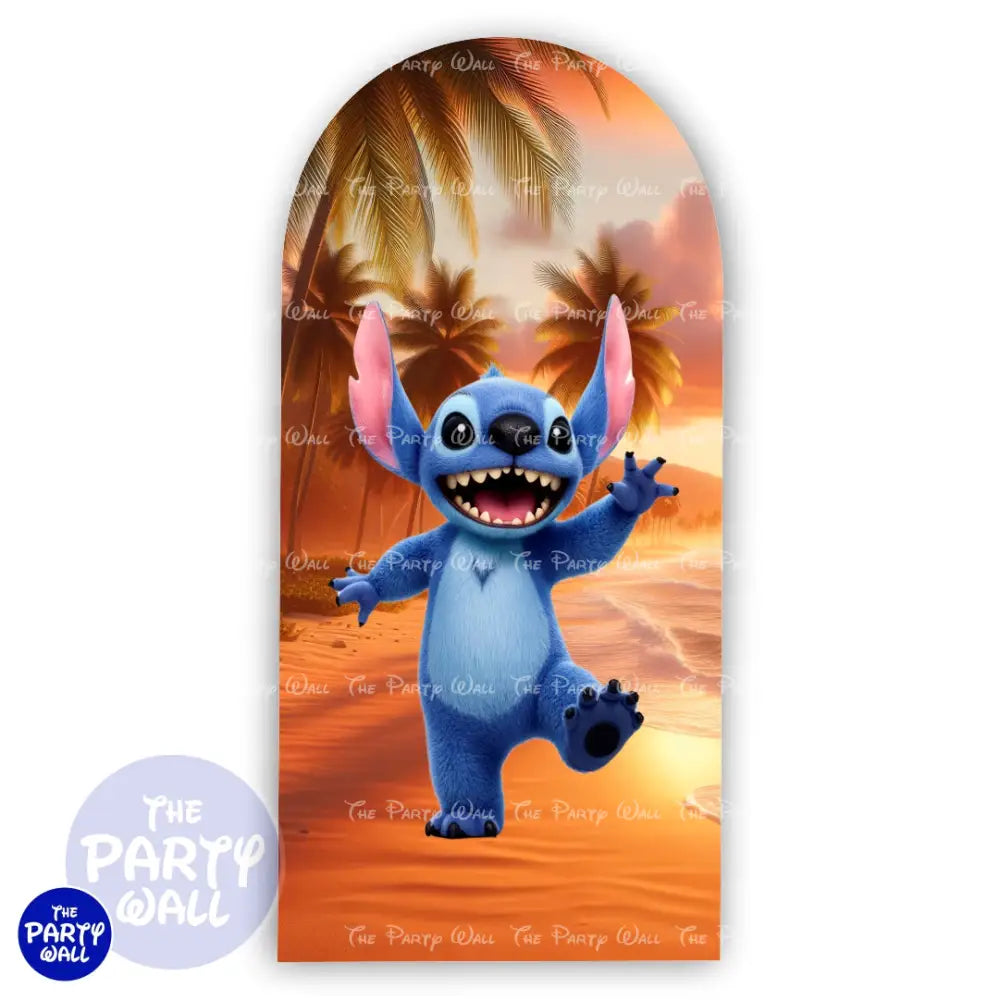 Lilo y Stitch - Funda para mampara de punta redonda o rectangular Mampara de punta redonda