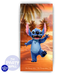 Lilo y Stitch - Funda para mampara de punta redonda o rectangular Mampara de punta redonda