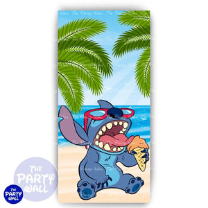 Lilo y Stitch - Funda para mampara de punta redonda o rectangular Mampara de punta redonda
