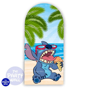 Lilo y Stitch - Funda para mampara de punta redonda o rectangular Mampara de punta redonda