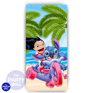 Lilo y Stitch - Funda para mampara de punta redonda o rectangular Mampara de punta redonda