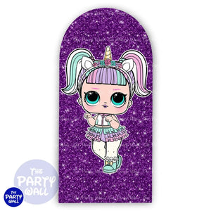 LOL Surprise - Funda para mampara de punta redonda o rectangular Mampara de punta redonda