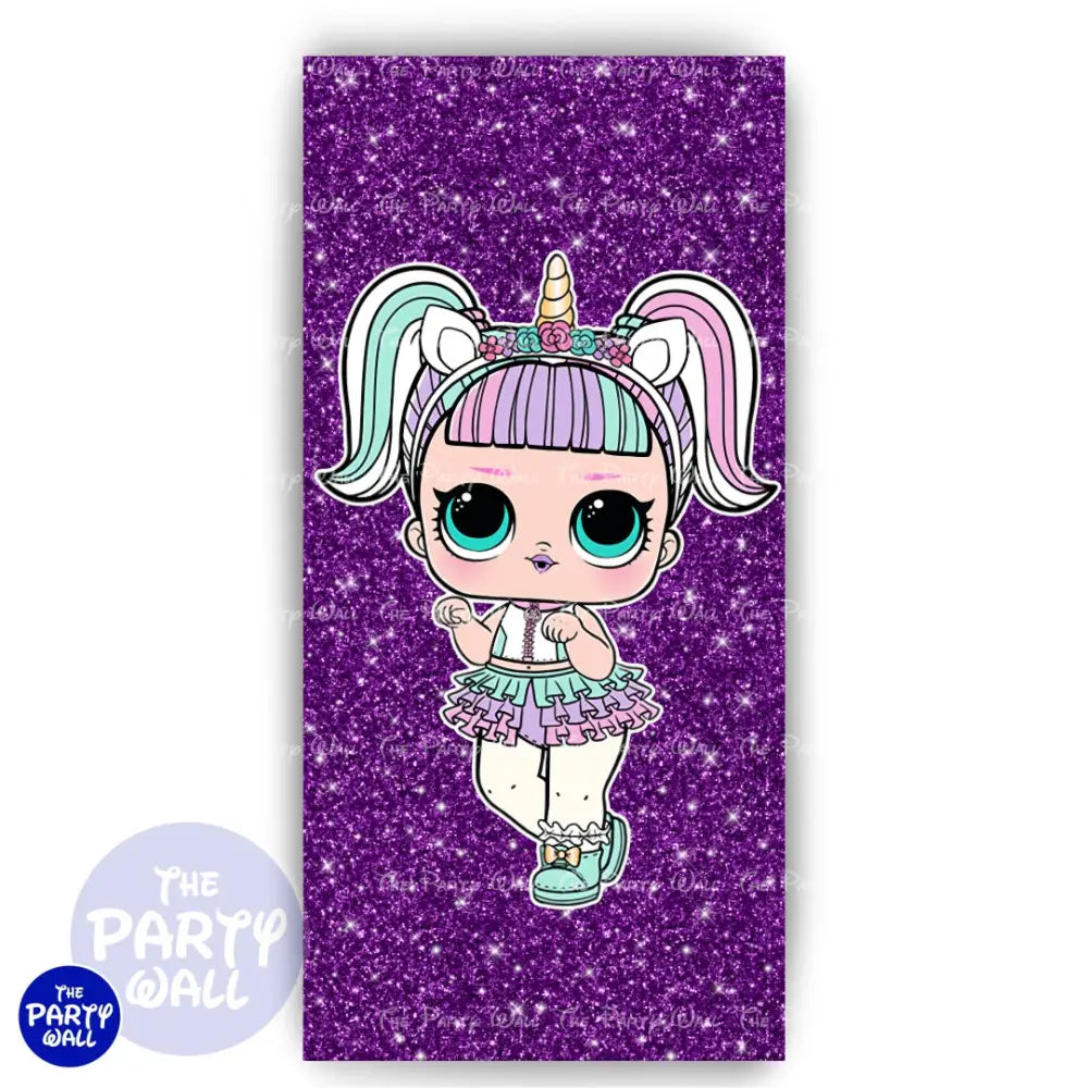 LOL Surprise - Funda para mampara de punta redonda o rectangular Mampara de punta redonda