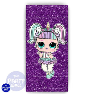 LOL Surprise - Funda para mampara de punta redonda o rectangular Mampara de punta redonda