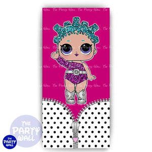 LOL Surprise - Funda para mampara de punta redonda o rectangular Mampara de punta redonda