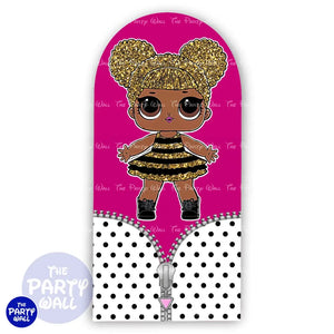 LOL Surprise - Funda para mampara de punta redonda o rectangular Mampara de punta redonda