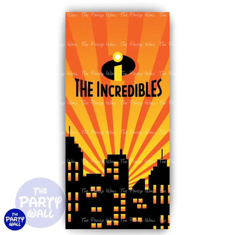 Los Increíbles - Funda para mampara de punta redonda o rectangular Mampara de punta redonda