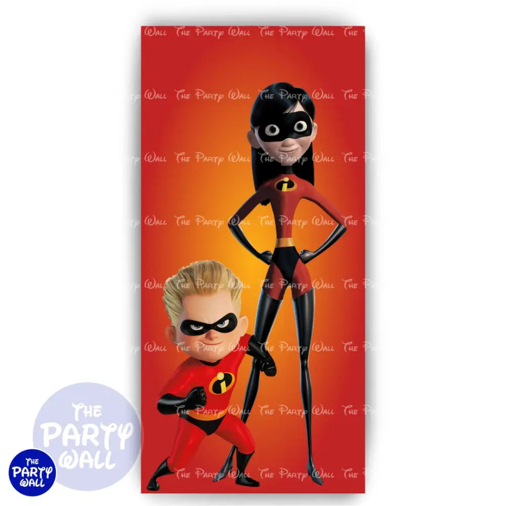 Los Increíbles - Funda para mampara de punta redonda o rectangular Mampara de punta redonda