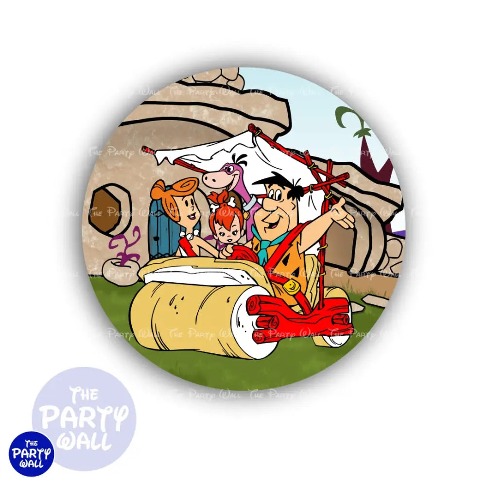 Los Picapiedra - Funda para mampara circular Circular