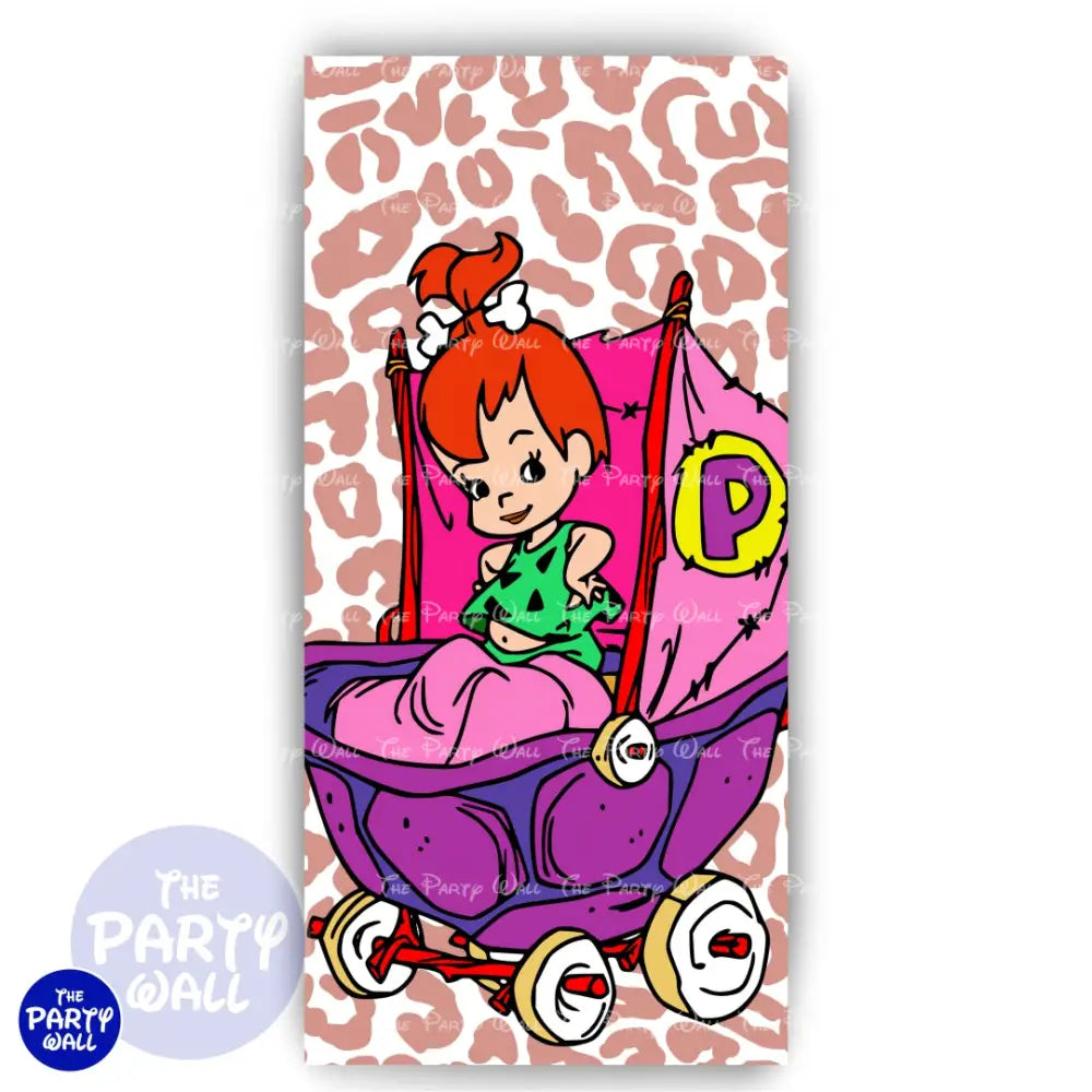 Los Picapiedra - Funda para mampara de punta redonda o rectangular Mampara de punta redonda