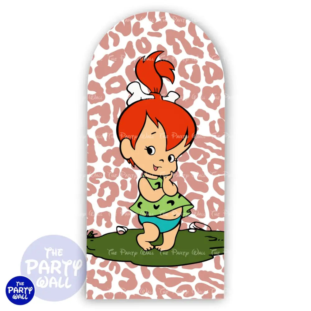 Los Picapiedra - Funda para mampara de punta redonda o rectangular Mampara de punta redonda