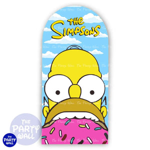 Los Simpsons - Funda para mampara de punta redonda o rectangular Mampara de punta redonda
