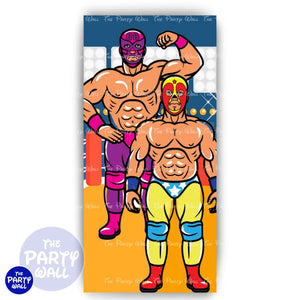 Lucha Libre - Funda para mampara de punta redonda o rectangular Mampara de punta redonda