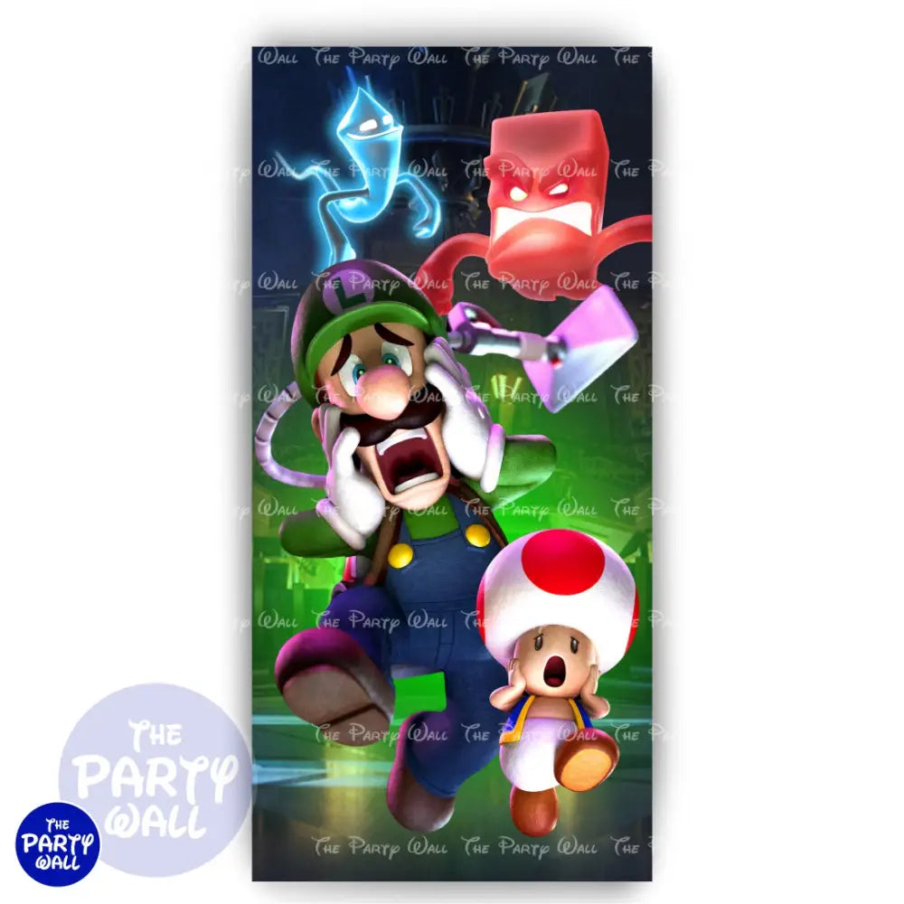 Luigi´s Mansion - Funda para mampara de punta redonda o rectangular Mampara de punta redonda