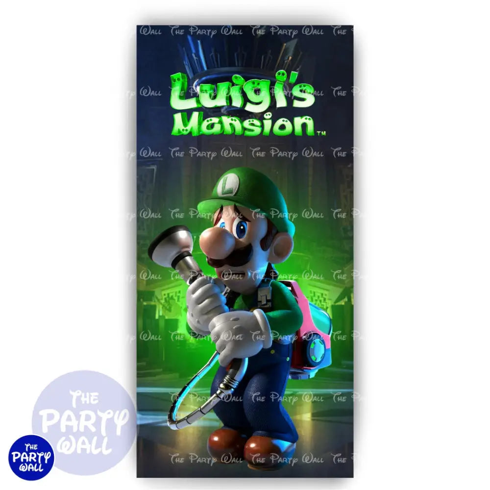 Luigi´s Mansion - Funda para mampara de punta redonda o rectangular Mampara de punta redonda