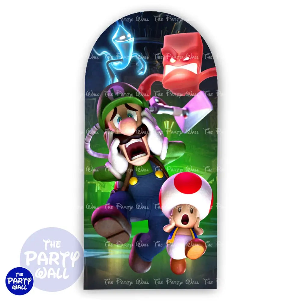 Luigi´s Mansion - Funda para mampara de punta redonda o rectangular Mampara de punta redonda