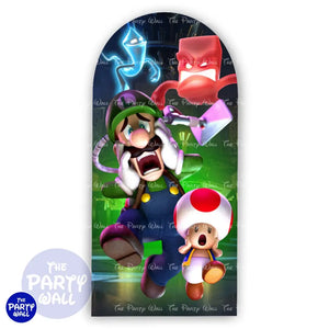 Luigi´s Mansion - Funda para mampara de punta redonda o rectangular Mampara de punta redonda