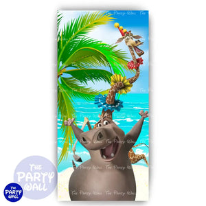 Madagascar - Funda para mampara de punta redonda o rectangular Mampara de punta redonda