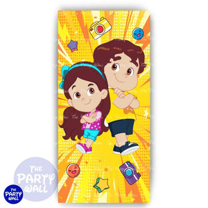 María Clara Y JP Funda para mampara de punta redonda o rectangular Mampara de punta redonda