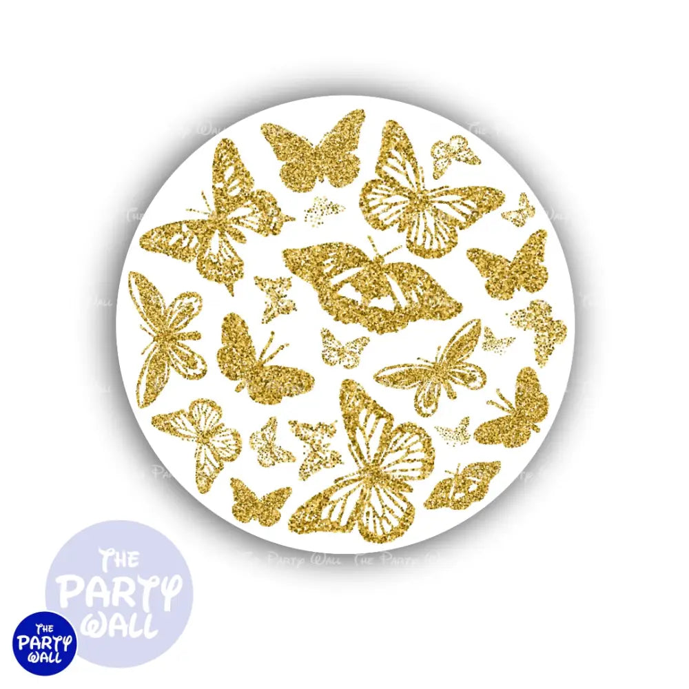 Mariposas - Funda para mampara circular Circular