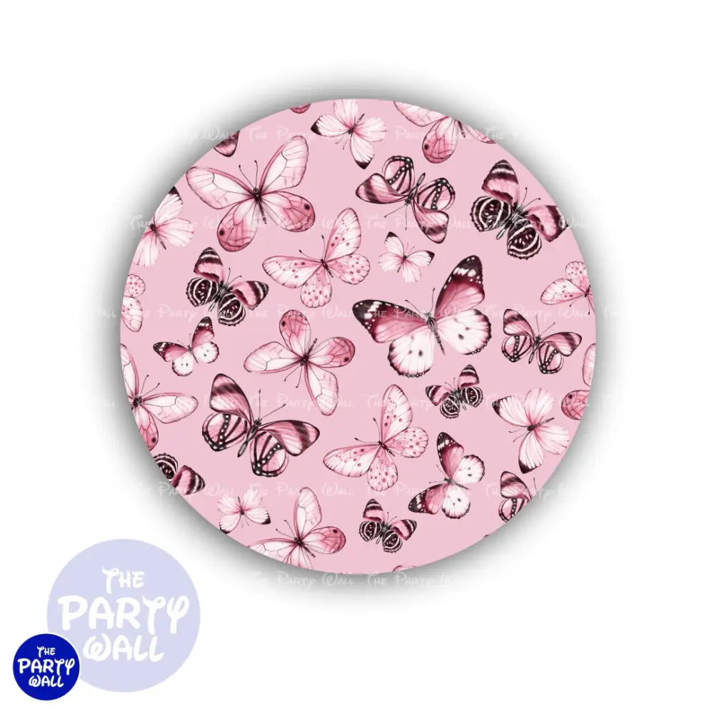 Mariposas - Funda para mampara circular Circular