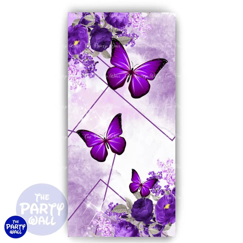 Mariposas - Funda para mampara de punta redonda o rectangular Mampara de punta redonda