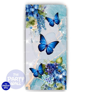 Mariposas - Funda para mampara de punta redonda o rectangular Mampara de punta redonda