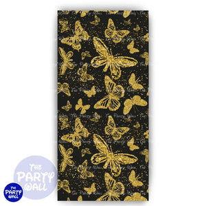 Mariposas - Funda para mampara de punta redonda o rectangular Mampara de punta redonda