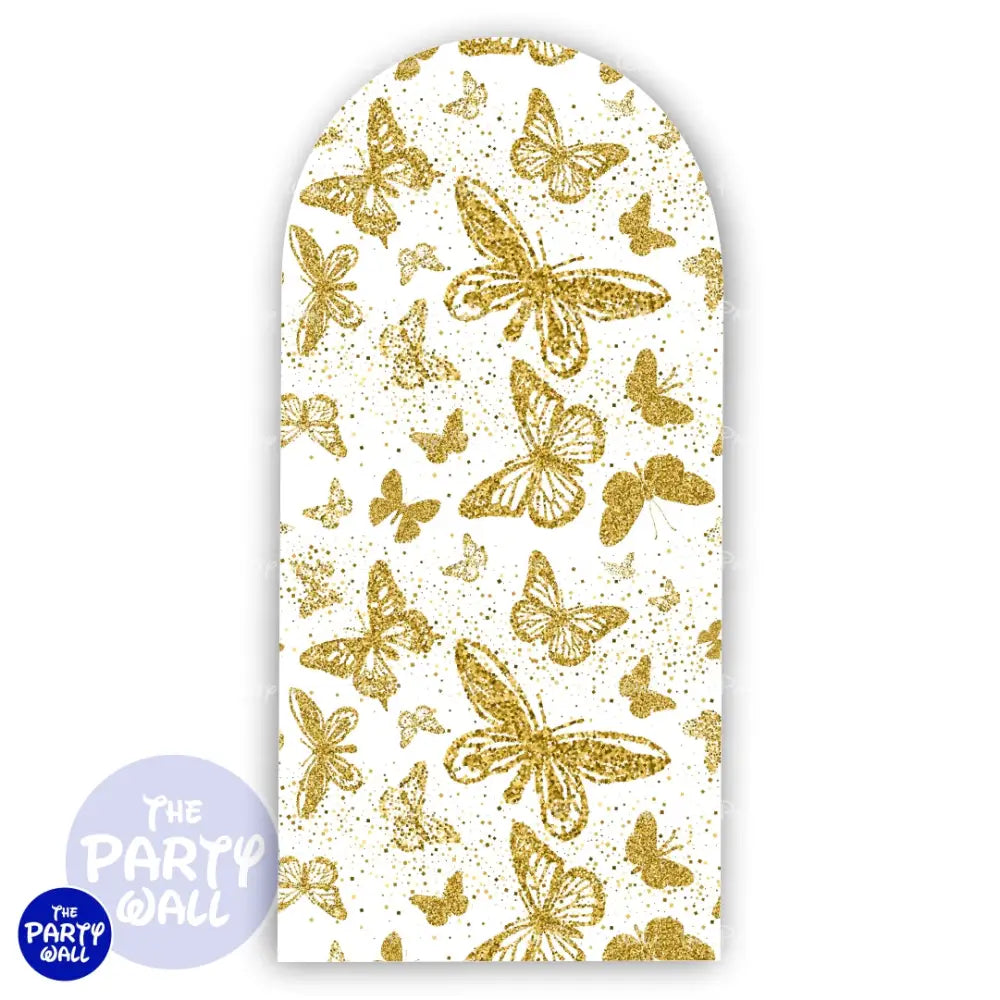 Mariposas - Funda para mampara de punta redonda o rectangular Mampara de punta redonda