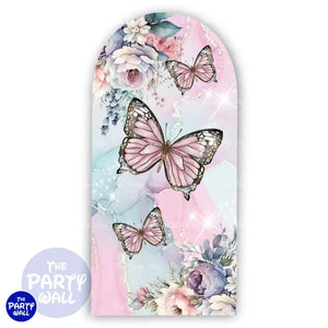 Mariposas - Funda para mampara de punta redonda o rectangular Mampara de punta redonda