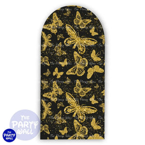 Mariposas - Funda para mampara de punta redonda o rectangular Mampara de punta redonda