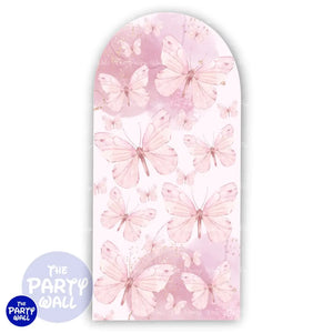 Mariposas - Funda para mampara de punta redonda o rectangular Mampara de punta redonda