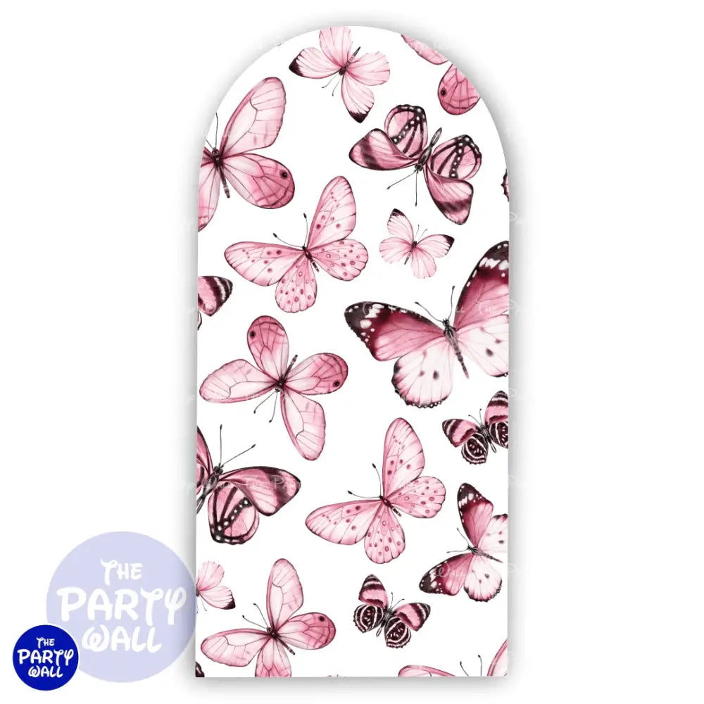 Mariposas - Funda para mampara de punta redonda o rectangular Mampara de punta redonda