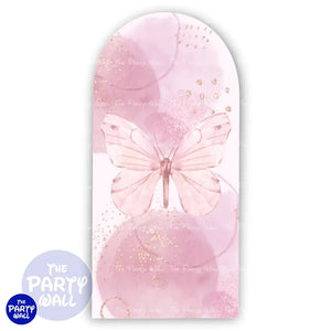 Mariposas - Funda para mampara de punta redonda o rectangular Mampara de punta redonda