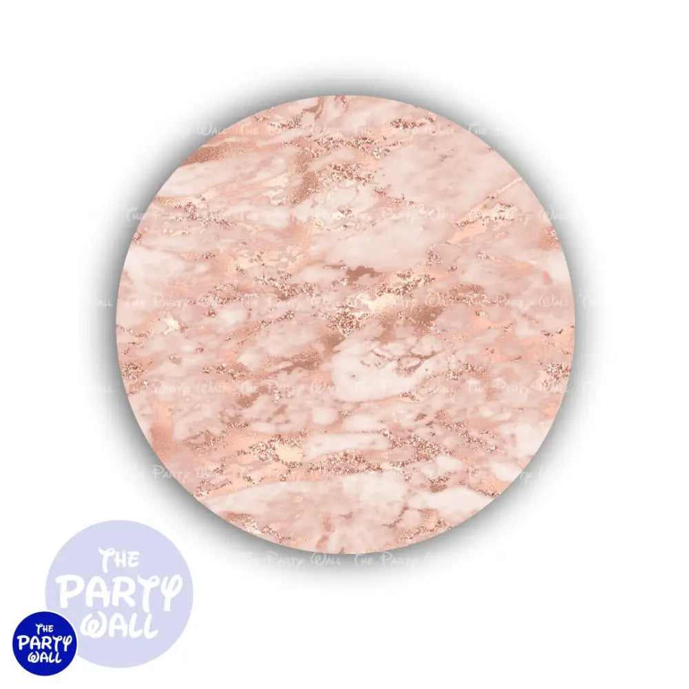 Mármol - Funda para mampara circular Circular