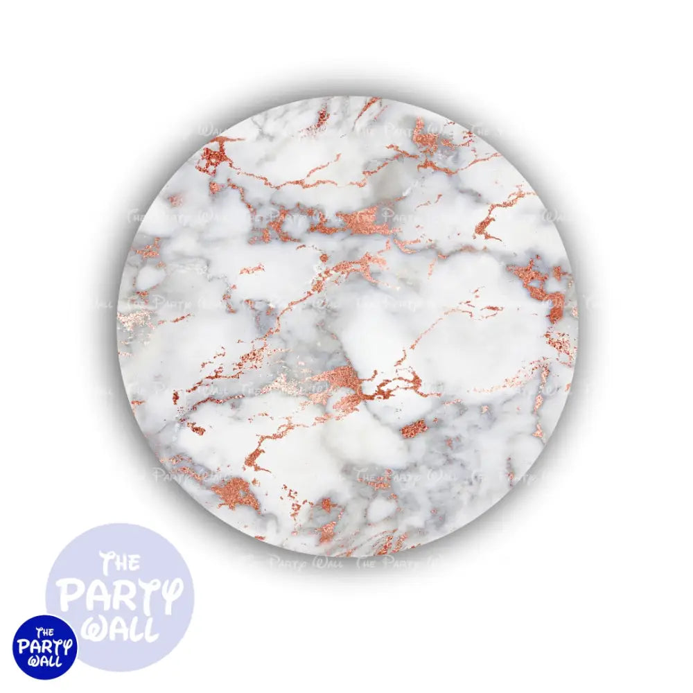 Mármol - Funda para mampara circular Circular