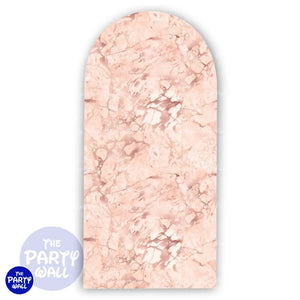 Mármol - Funda para mampara de punta redonda o rectangular Mampara de punta redonda