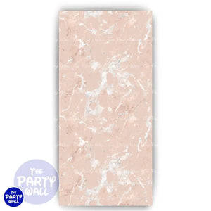 Mármol - Funda para mampara de punta redonda o rectangular Mampara de punta redonda