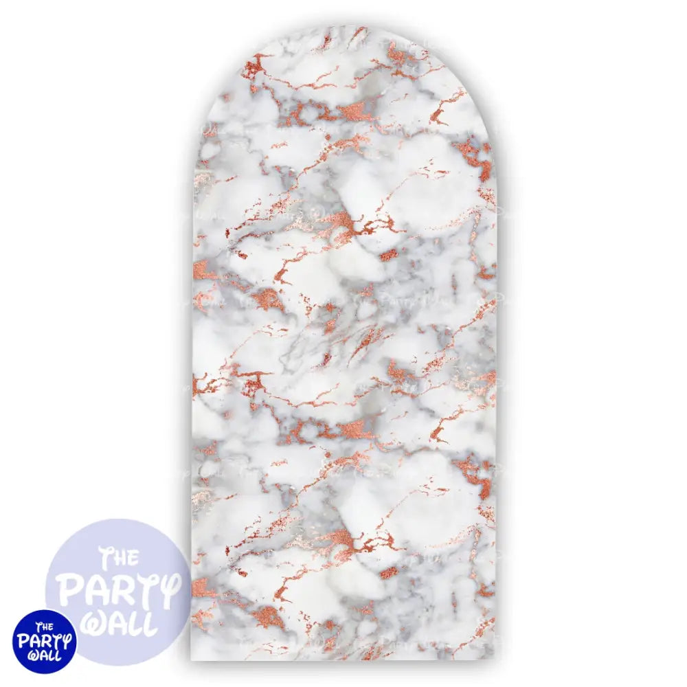 Mármol - Funda para mampara de punta redonda o rectangular Mampara de punta redonda