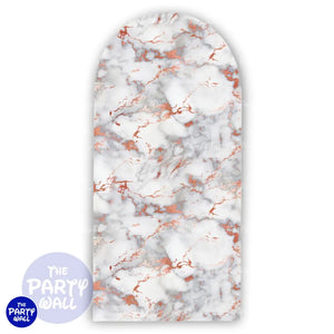 Mármol - Funda para mampara de punta redonda o rectangular Mampara de punta redonda