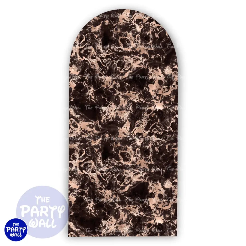 Mármol - Funda para mampara de punta redonda o rectangular Mampara de punta redonda